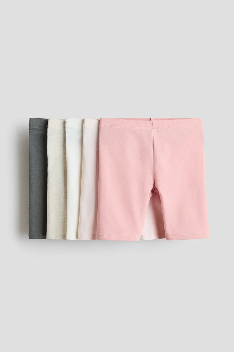 H&M 5-pack cotton cycling shorts